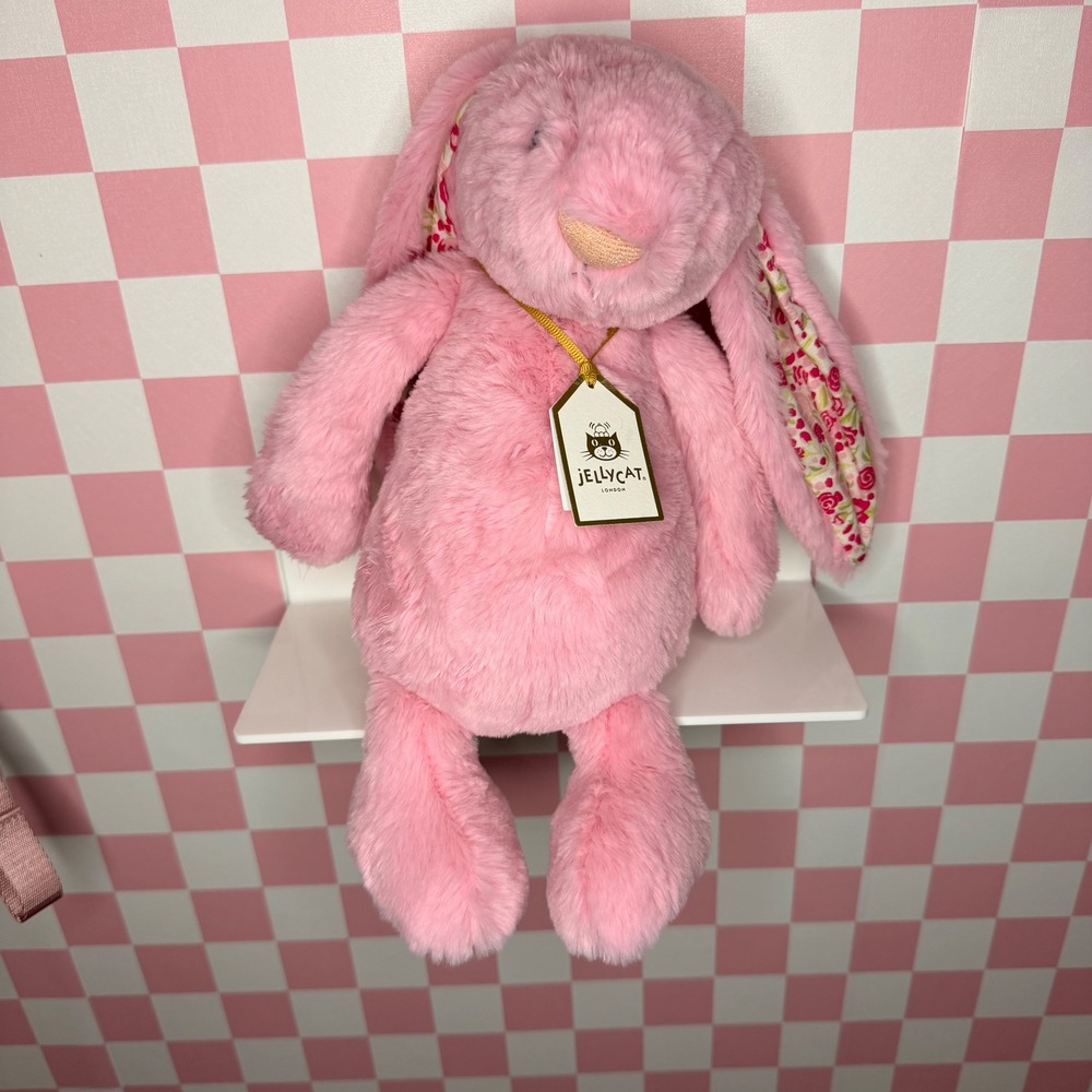 Authentic❤️ Jellycat Beijing‎ Limited Edition Blushkin Blossom Luxe Bunny NWT